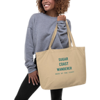 Large organic tote bag